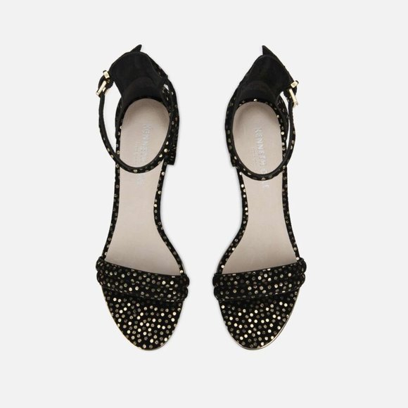 LEX SUEDE ANKLE STRAP SANDAL HEEL - Picture 2 of 5